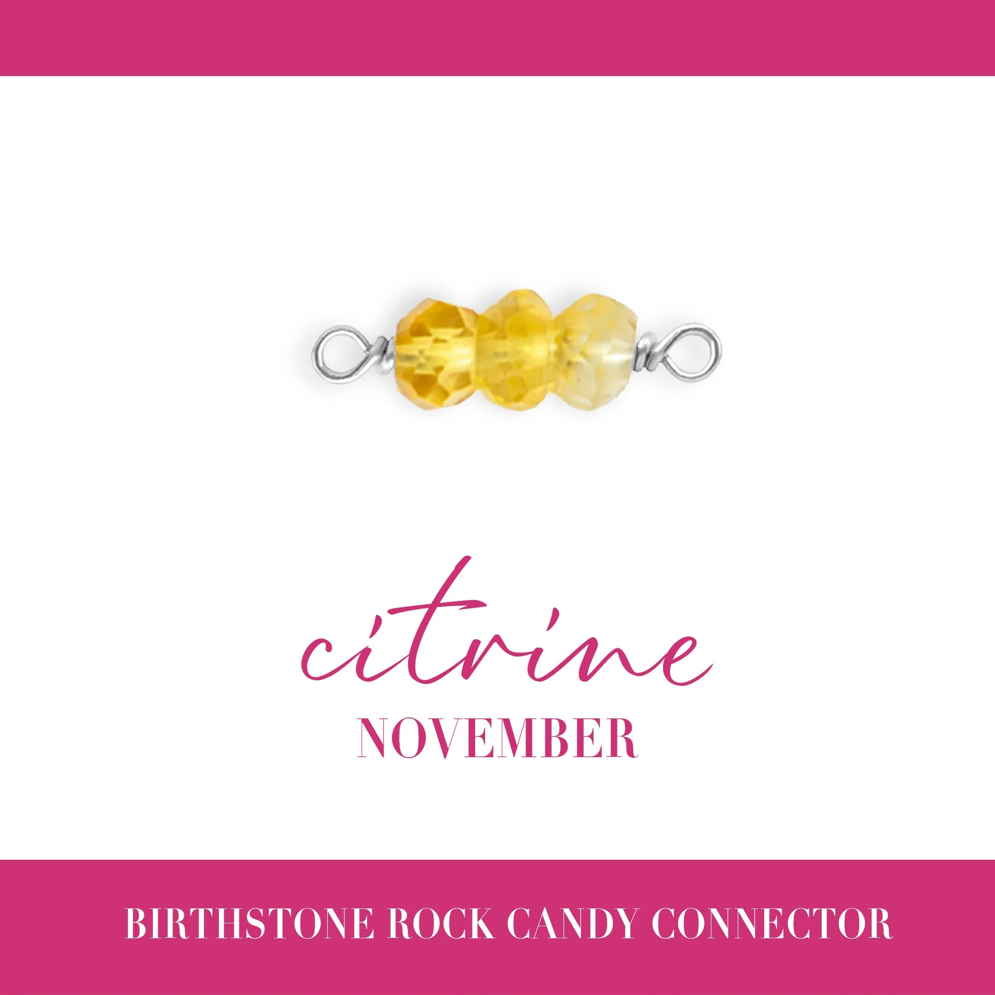 Birthstone Rock Candy Connectors | 14mm | .925 Sterling Silver - Image 13
