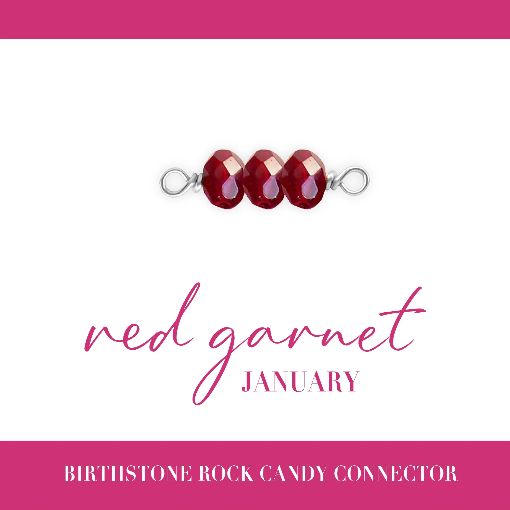 Birthstone Rock Candy Connectors | 14mm | .925 Sterling Silver - Image 3