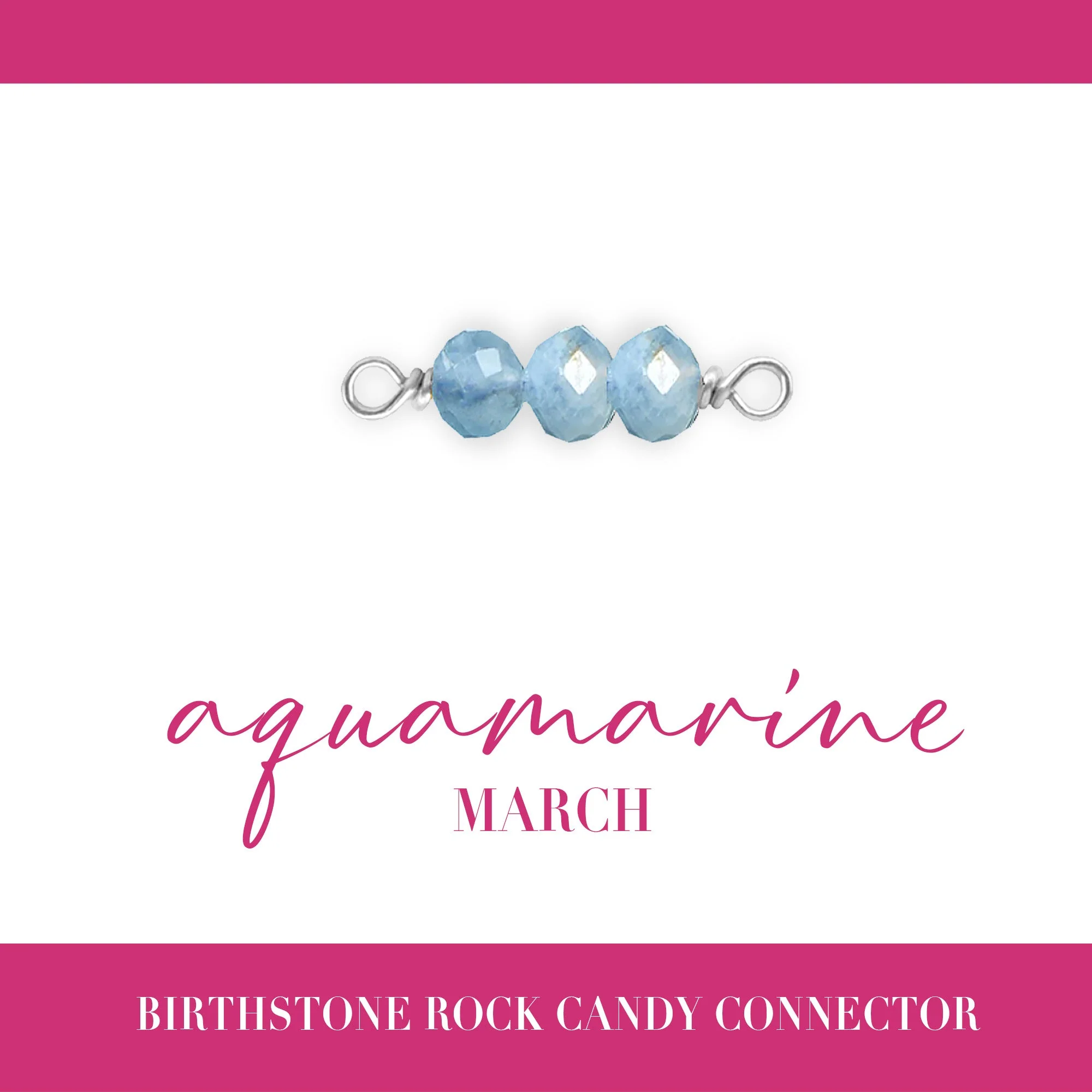 Birthstone Rock Candy Connectors | 14mm | .925 Sterling Silver - Image 5