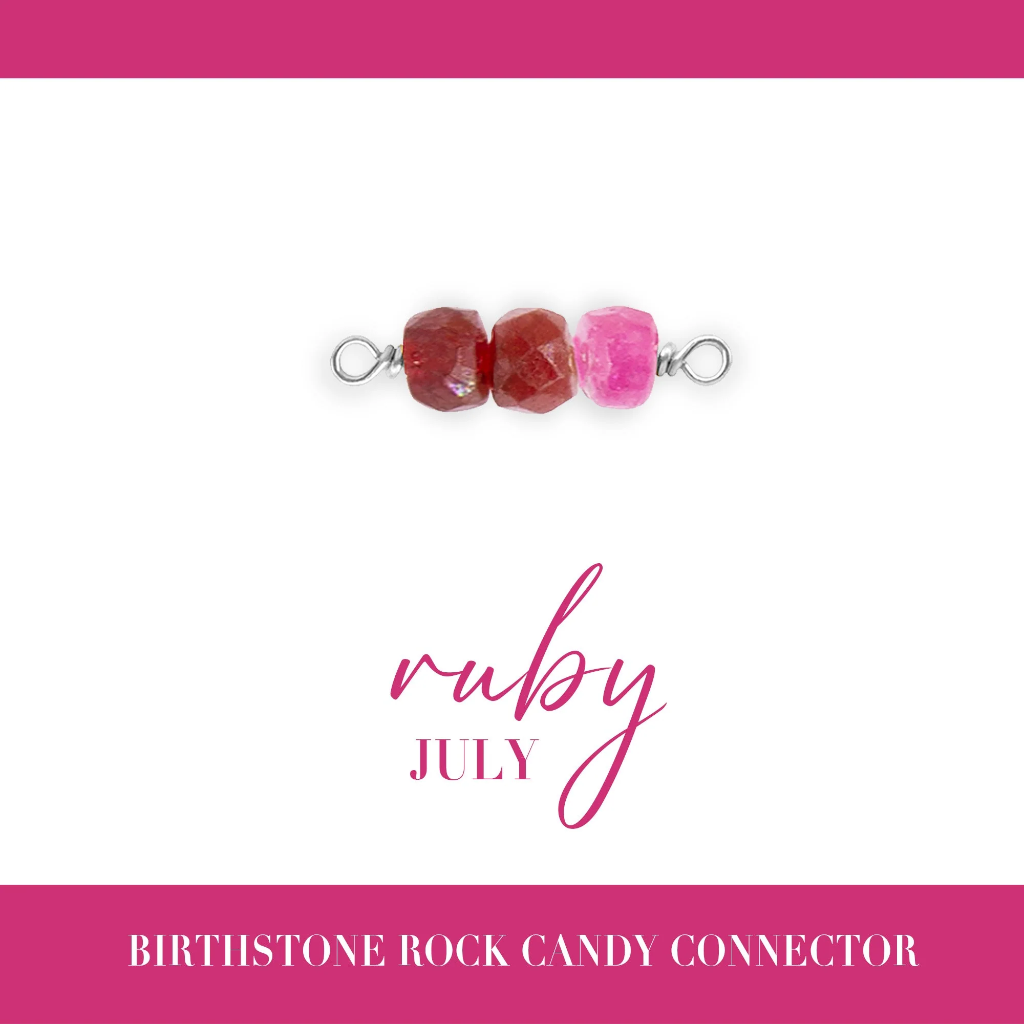 Birthstone Rock Candy Connectors | 14mm | .925 Sterling Silver - Image 9