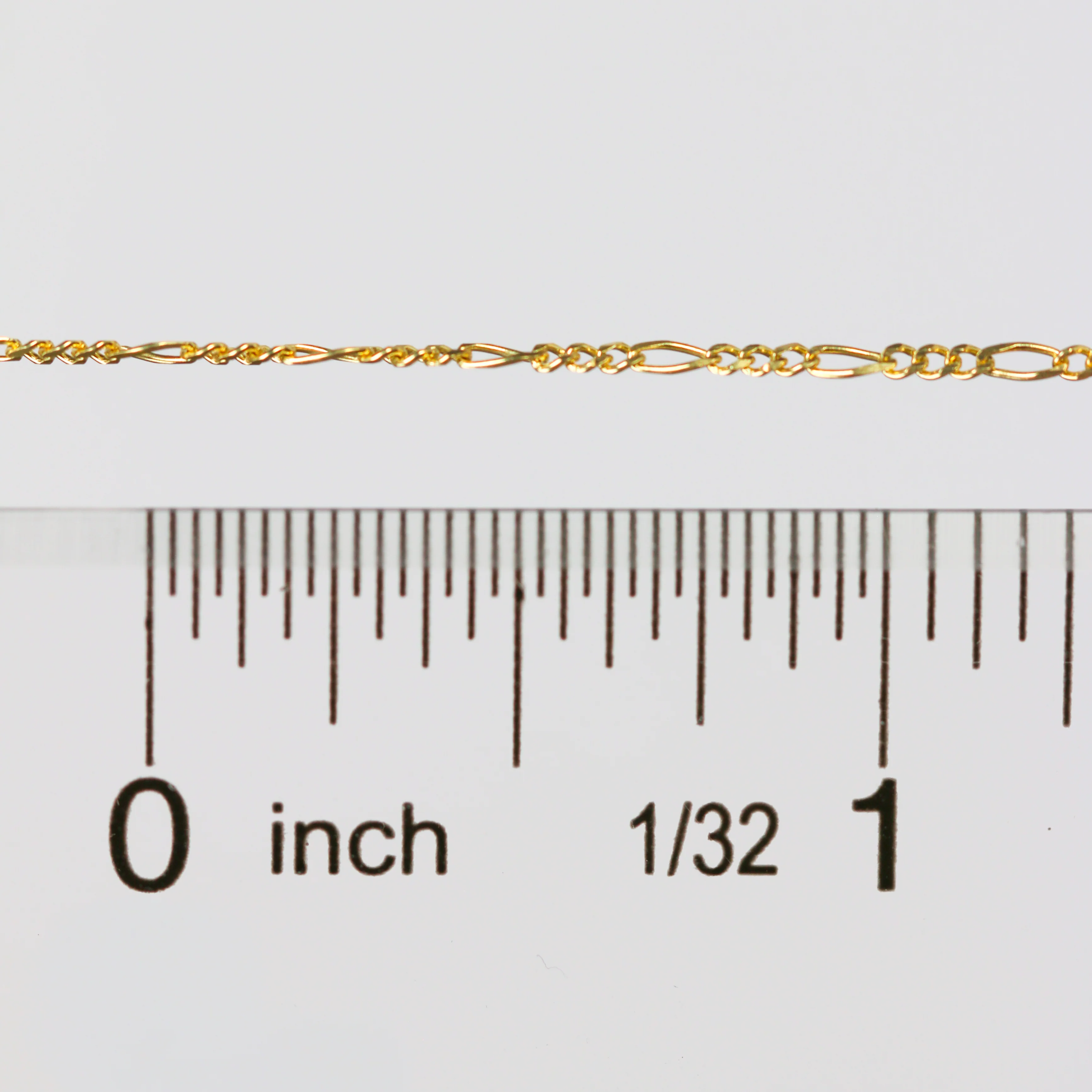 Charlie Permanent Jewelry Chain, Figaro Design, Lie Flat Links, Available in Gold Options and Sterling Silver - Image 6