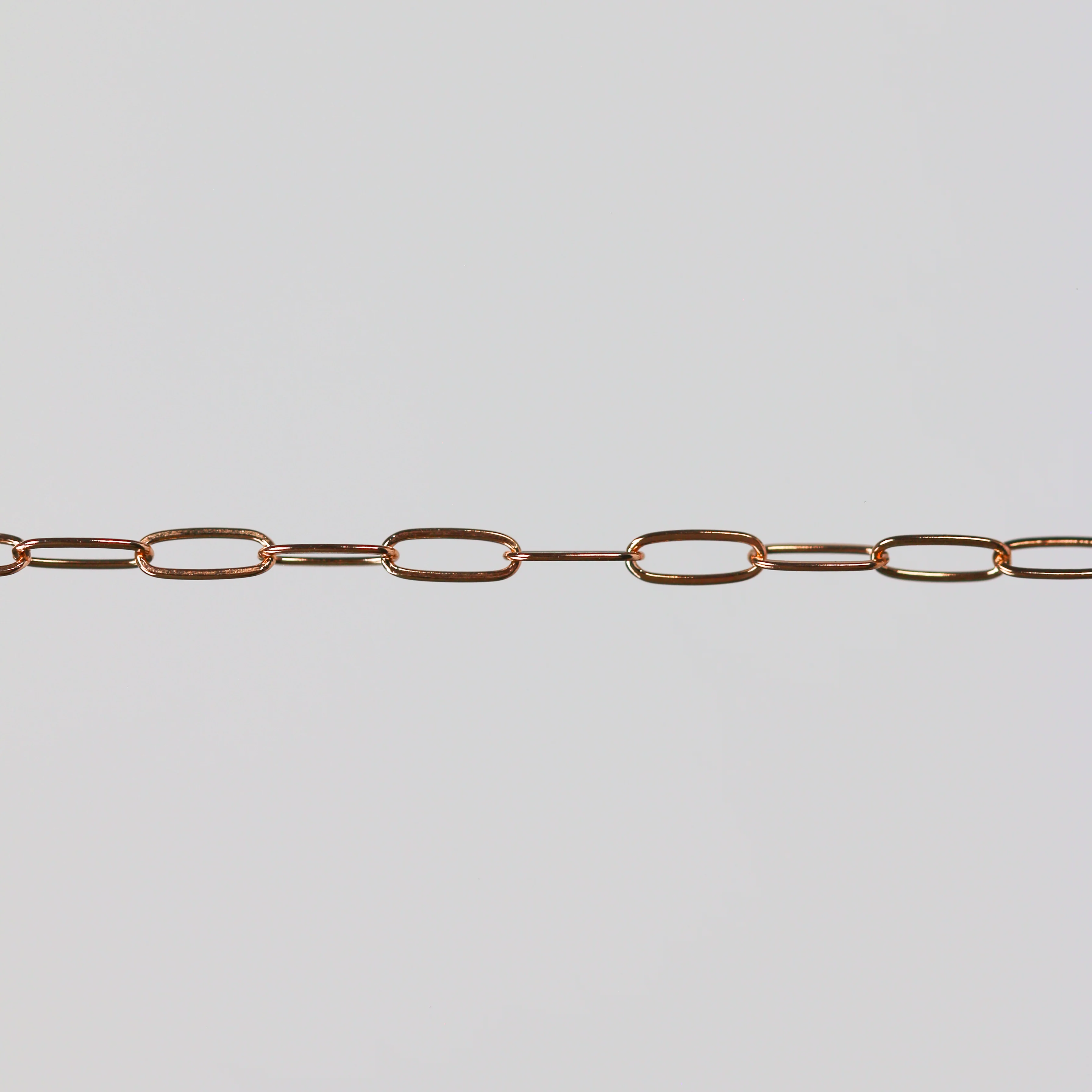Chloe Permanent Jewelry Chain, Oval Cable Design, Flat Oval Links, Available in Gold Options and Silver - Image 6