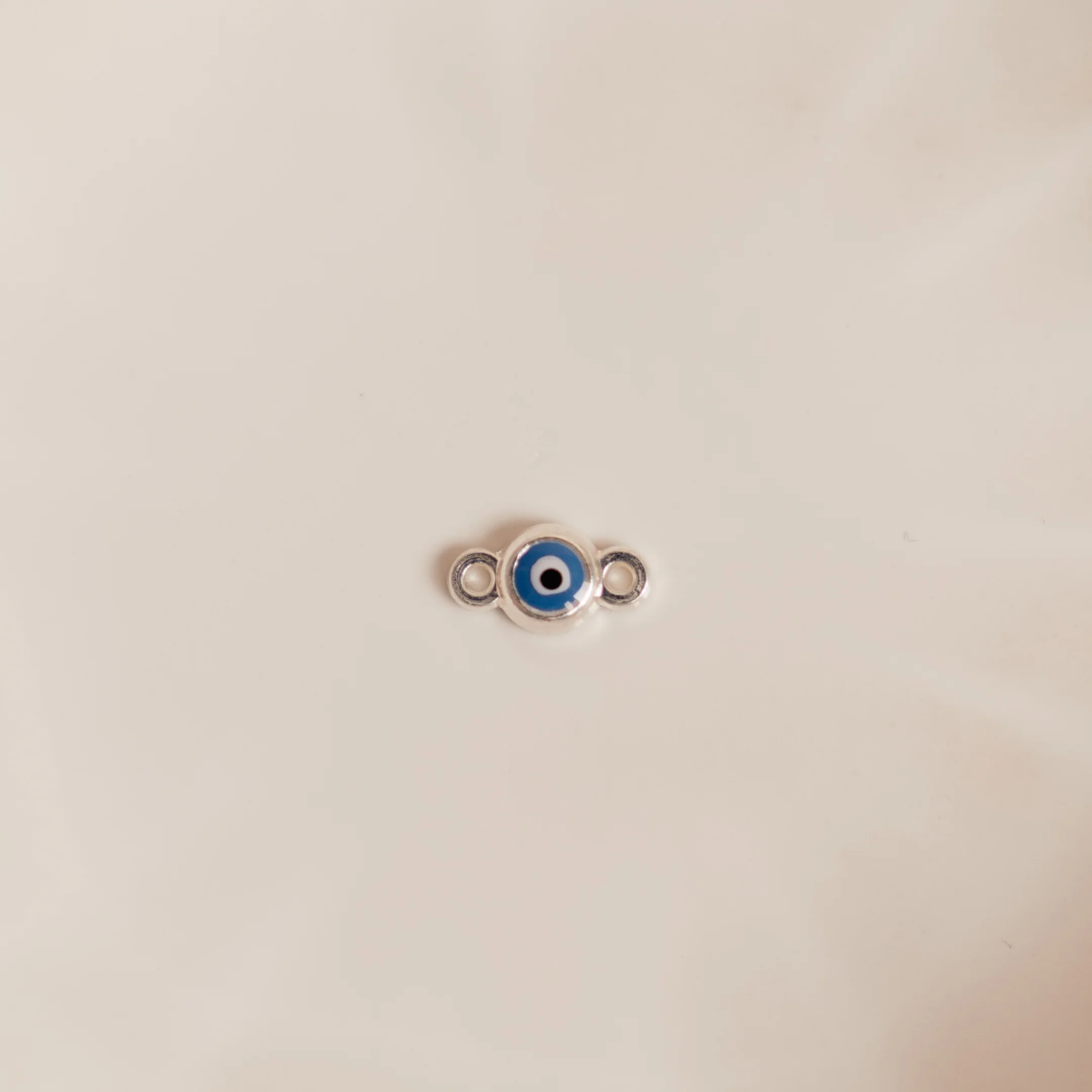 Evil Eye Design Auburn Connectors | 4 Pack | 14K Gold Filled Yellow and .925 Sterling Silver - Image 5