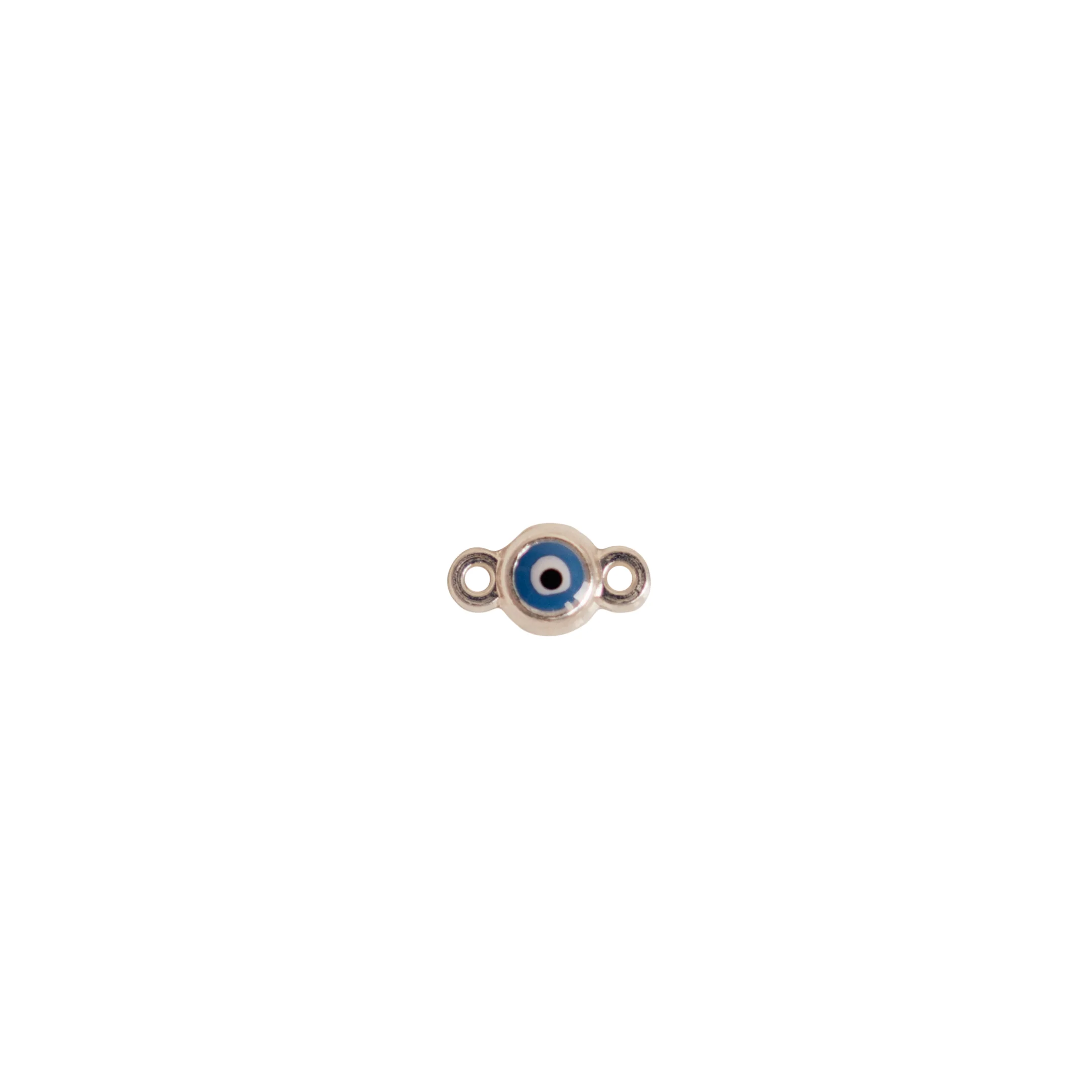 Evil Eye Design Auburn Connectors | 4 Pack | 14K Gold Filled Yellow and .925 Sterling Silver - Image 7