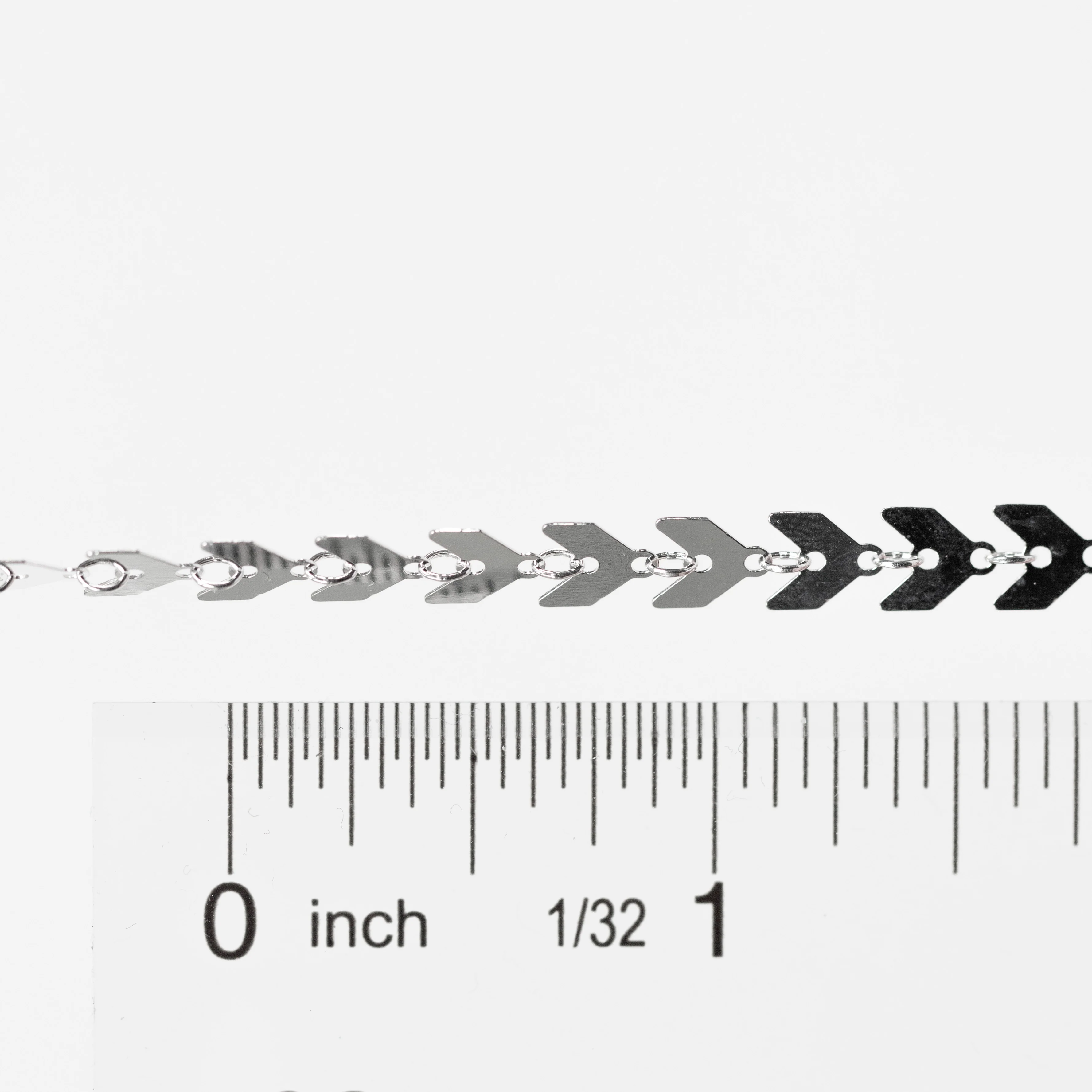 Fiona Permanent Jewelry Chain, Continuous Arrow Elements, Available in Sterling Silver - Image 4